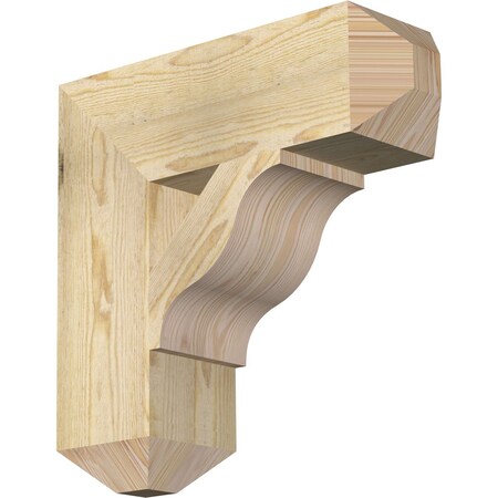 Ekena Millwork Funston Craftsman Rough Sawn Bracket, Douglas Fir, 6"W x 20"D x 20"H BKT06X20X20FST04RDF